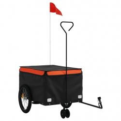 Remorque chariot transport de vélo 45 kg fer Orange 02_0044159