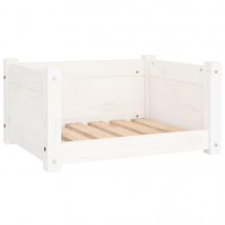 Lit pour chien panier canapé confortable 55,5 x 45,5 x 28 cm bois massif de pin blanc 02_0042703