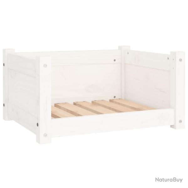 Lit pour chien panier canap confortable 55,5 x 45,5 x 28 cm bois massif de pin blanc 02_0042703