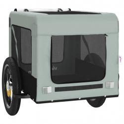 Remorque chariot transport de vélo pour animaux de compagnie gris 02_0044260