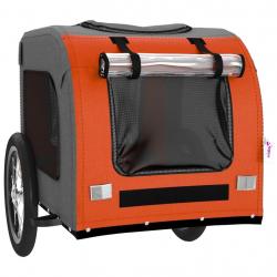 Remorque chariot transport de vélo pour animaux de compagnie Orange 02_0044326