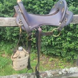 1913 McClellan mule packer saddle origine.