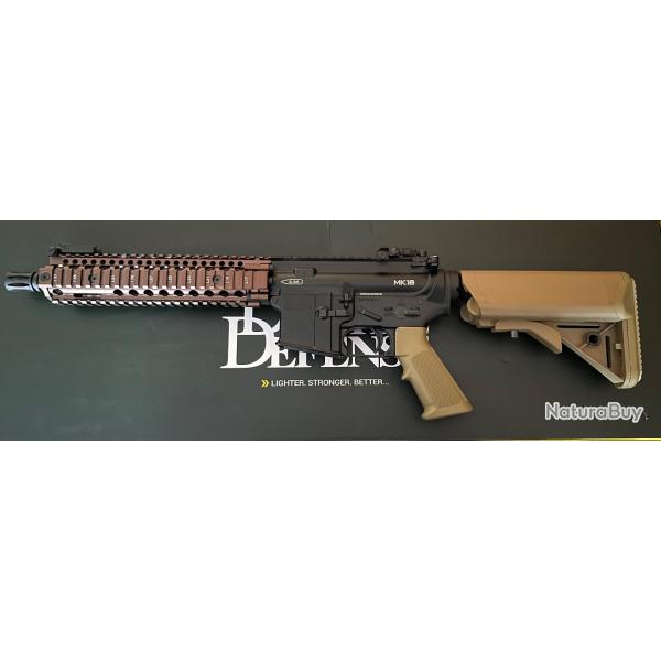 Golden Eagle Daniel Defense MK18 MOD1 GBBR (TAN)