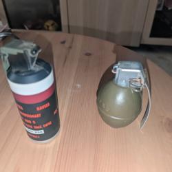 Grenade airsoft (fausse, décoration, n'explose pas)
