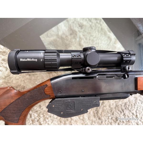 carabine 280 Remington semi-automatique avec lunette de battue