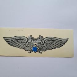 1 Autocollant pour casque Allemand WW2 Luftschutz  A25.1