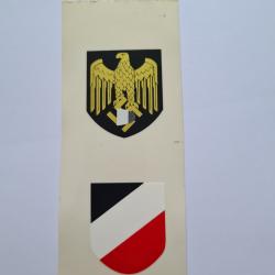 1 Autocollant pour casque Allemand WW2  A25.9