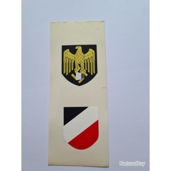 1 Autocollant pour casque Allemand WW2  A25.9