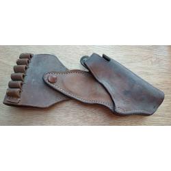 étui holster en cuir épais pour révolver canon court - LEATHER GOODS HOLSTERS
