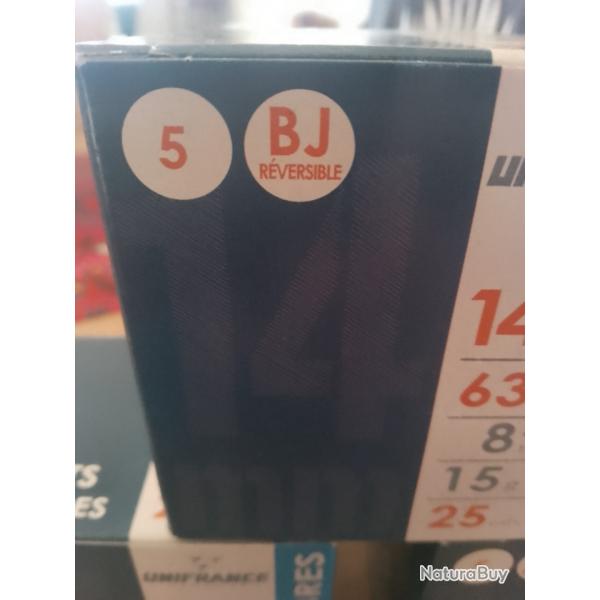 lot de 75 cartouches 14 mm 3 botes
