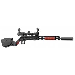 Pack HERA ARMS H6 222 Rem Noir avec optique et silencieux