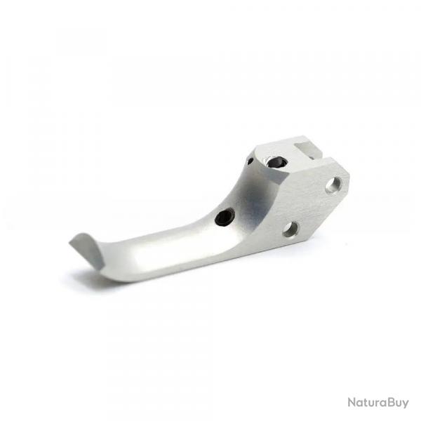 EEMANN TECH SA TRIGGER FOR CZ 75, HOOKED (COLOR: SILVER - TYPE: SMOOTH)
