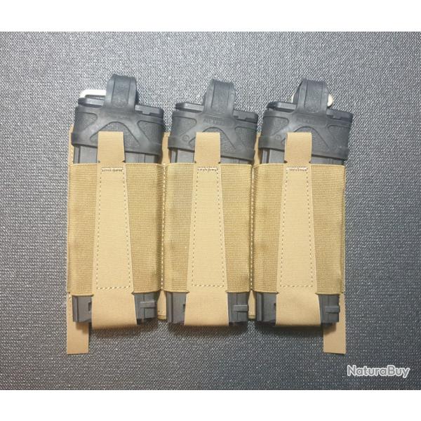 TEAR Front Flap Adapt Triple porte Chargeurs Elastiques Type Ferro Coyote