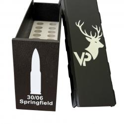 Boite de rangement pour 20 munitions calibres 30/06 Winchester/Springfield