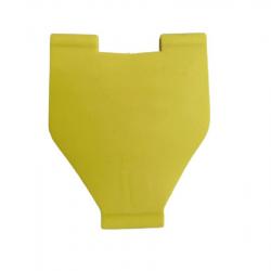 attache antenne gravé pour collier DC50 T5 TT15 jaune fluo