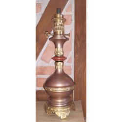 Lampe à huile/paraffine à régulateur époque 19ème (Napoléon III), hauteur 50 cm