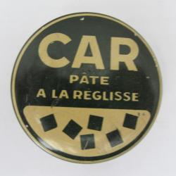 Boite en tôle CAR réglisse 1940-1950