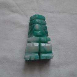 Petite sculpture en pierre - Calcite verte du Mexique