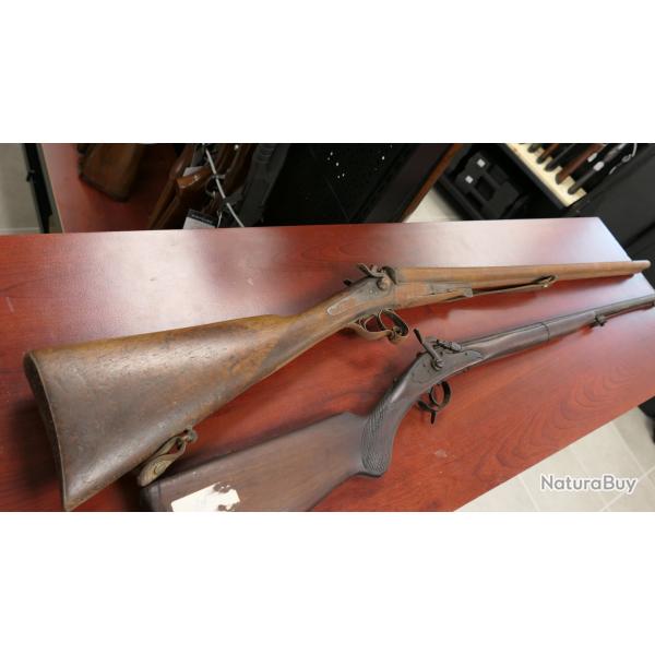 FUSIL A CHIENS EXTERIEURS canon de 71 cm  16/65 , MISE A PRIX 1 EUROS SANS PRIX DE RESERVE