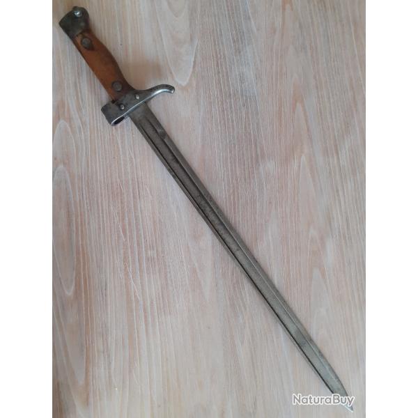 Baonnette modle 1892 deuxime type  quillon raccourci.