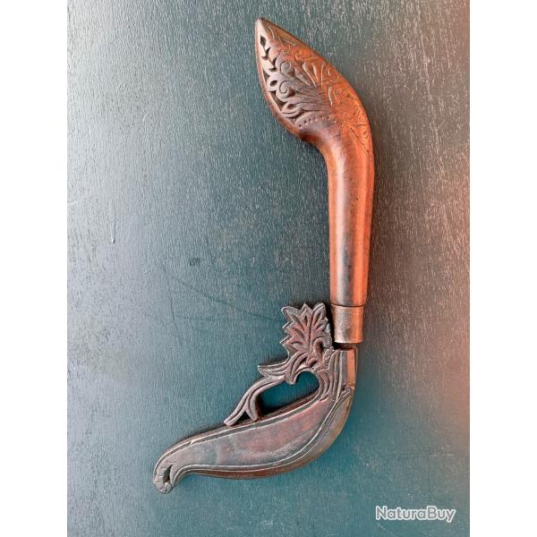 SUPERBE COUTEAU KARAMBIT LAWI AYAM, PREMIERE MOITIE DU XX SIECLE, SUMATRA, RARE