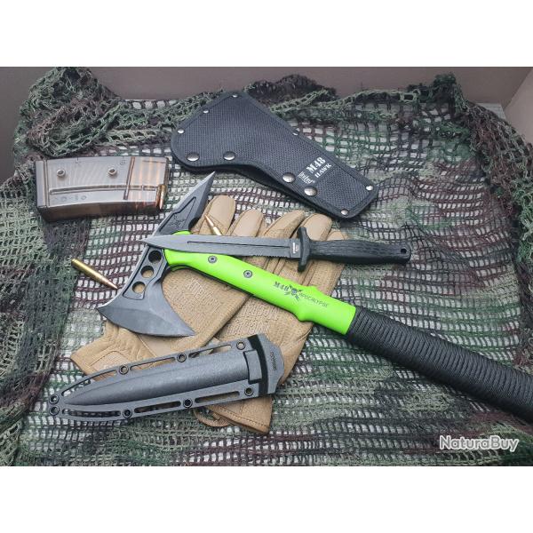 Ensemble dague + tomahawk