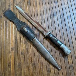 BAÏONNETTE ALLEMANDE WEHRMACHT 98K MONOMATRICULE GOUSSET AVEC MARQUAGE