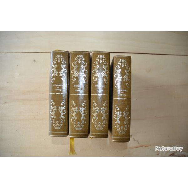 Mmoires de Vidocq en 4 volumes