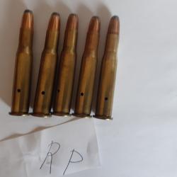 5 cartouches 30/30 winchester   RP  Neutralisées percage et  amorces percutes