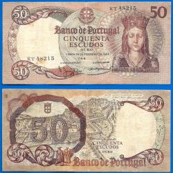Portugal 50 Escudos 1964 Maria Infanta D Escudo Billet