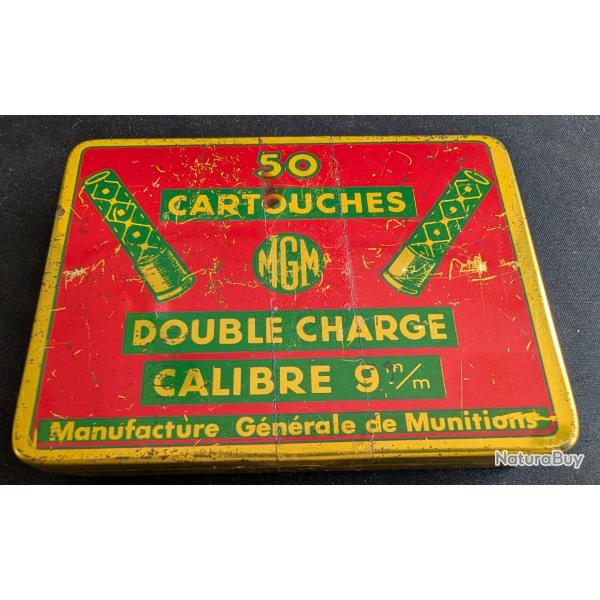 50 cartouches 9 mm "double charge" de collection - MGM