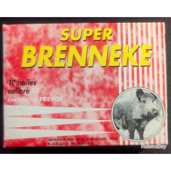 40 cartouches (4x10) Calibre 12/70 balles PREVOT "SUPER BRENNEKE"