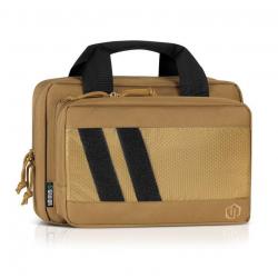 SAVIOR EQUIPMENT [SPECIALIST SERIES] LOW PROFILE SOFT DOUBLE HANDGUN REVOLVER BAG W/ BUILT-IN MAGAZI