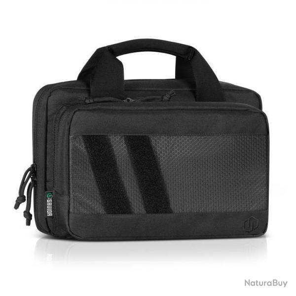 SAVIOR EQUIPMENT [SPECIALIST SERIES] LOW PROFILE SOFT DOUBLE HANDGUN REVOLVER BAG W/ BUILT-IN MAGAZI