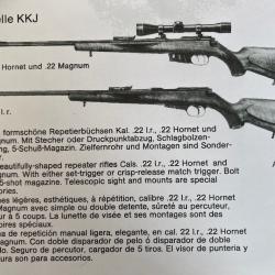 Notice de fonctionnement et d'entretien walther KK et KKJ