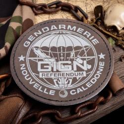 patch ecusson militaire cuir pu GIGN Nouvelle-Caledonie Referendum - obsolete