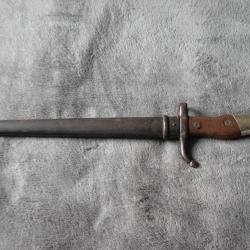 Rare Baïonnette de Chasse MANUFRANCE pour LEBEL AFRICAIN & CARABINE RIVAL