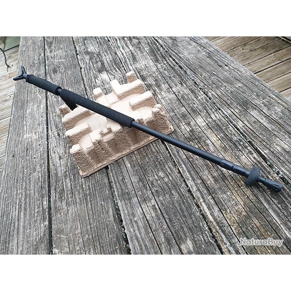 Canne de Tir avec support en V taille min 83 cm/ max 1m83
