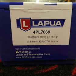 Lapua Ogives .30 / 308 OTM Scenar 167gr (x100)