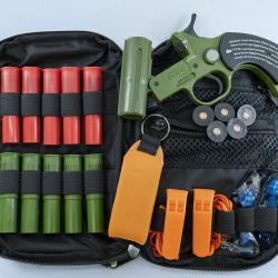 Kit de Sécurité Nautique FithOS - Lanceur, Fusées et Cartouches Sonores Compatible 12/50 Gomme cogne