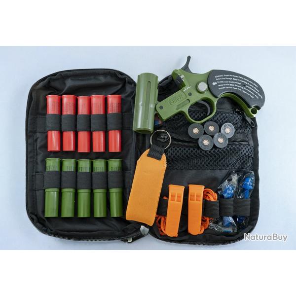 Kit de Scurit Nautique FithOS - Lanceur, Fuses et Cartouches Sonores Compatible 12/50 Gomme cogne