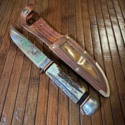 COUTEAU - POIGNARD GUTMANN CUTLERY. CO FABRICATION ALLEMANDE A SOLIGEN ANNÉE 50
