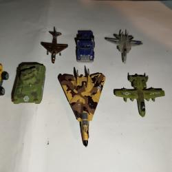 Lot de 7 Micro -Machine Avions et Vehicules