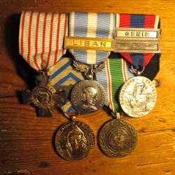 Lot de médailles militaires XXème s. Liban, FINUL, opérations extérieures