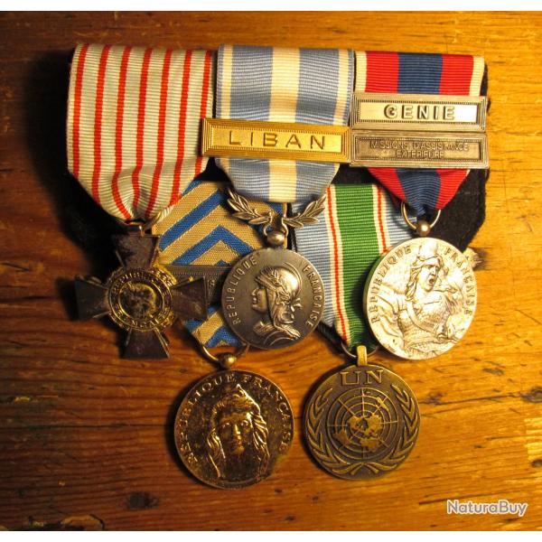 Lot de mdailles militaires XXme s. Liban, FINUL, oprations extrieures