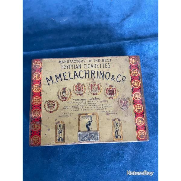 Ancienne bote mtal Egyptian cigarettes M.Melachrino&Co