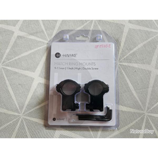 COLLIERS HAWKE HAUT 25,4MM RAIL 11MM (BH20)