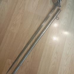 Gros sabre d'officier de chasseurs à pied de type 1855.