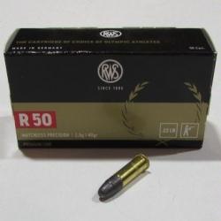 boite 50 cartouches RWS R50 22LR, 40 grains