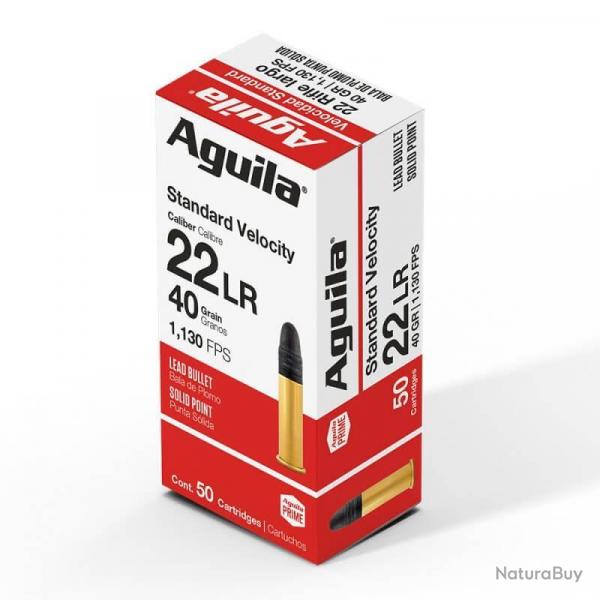 OFFRE NB AGUILA 22LR SV SP 40GR STANDARD VELOCITY Vitesse standard 1.130 FPS LOT DE 1000